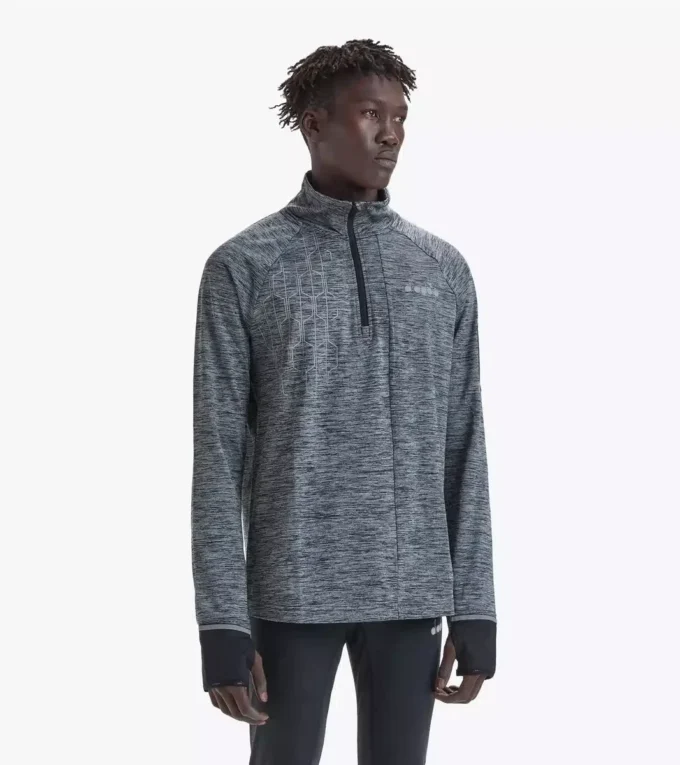 Camiseta de running Warm Up Winter Sweat Be One con media cremallera Camiseta de running Warm Up Winter Sweat Be One con media cremallera