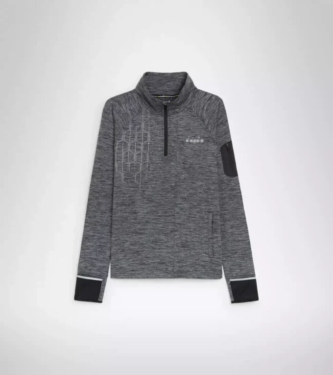 Camiseta de running Warm Up Winter Sweat Be One con media cremallera Camiseta de running Warm Up Winter Sweat Be One con media cremallera