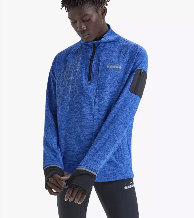 Camiseta de running Warm Up Winter Sweat Be One con media cremallera Camiseta de running Warm Up Winter Sweat Be One con media cremallera