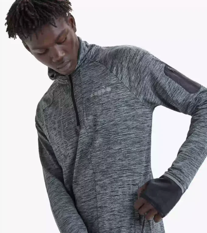 Camiseta de running Warm Up Winter Sweat Be One con media cremallera Camiseta de running Warm Up Winter Sweat Be One con media cremallera