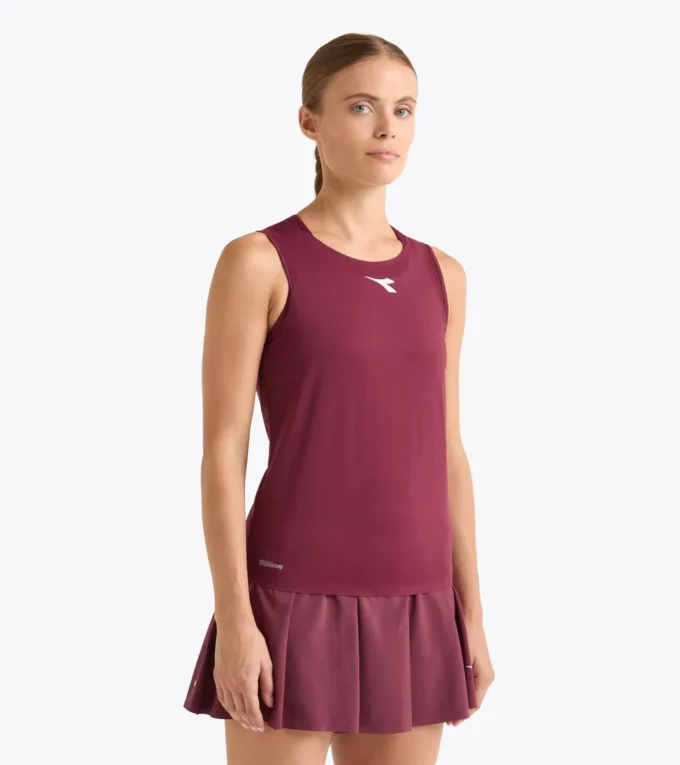 Camiseta sin mangas L. Tank Icon Camiseta sin mangas de tenis con espalda nadadora – Competición