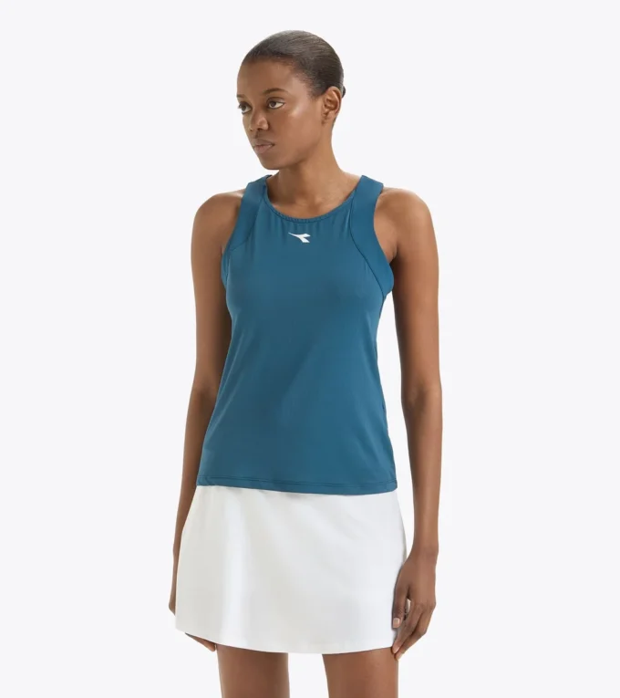 Camiseta sin mangas L. Tank Icon Camiseta sin mangas de tenis con espalda nadadora – Competición