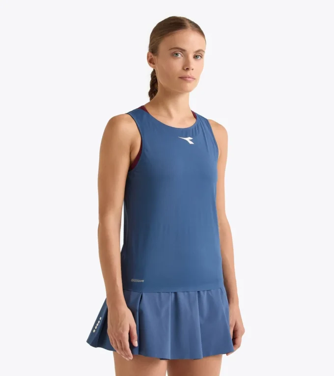 Camiseta sin mangas L. Tank Icon Camiseta sin mangas de tenis con espalda nadadora – Competición