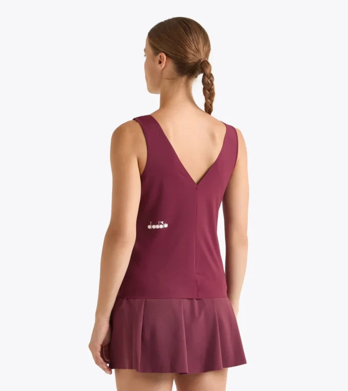 Camiseta sin mangas L. Tank Icon Camiseta sin mangas de tenis con espalda nadadora – Competición