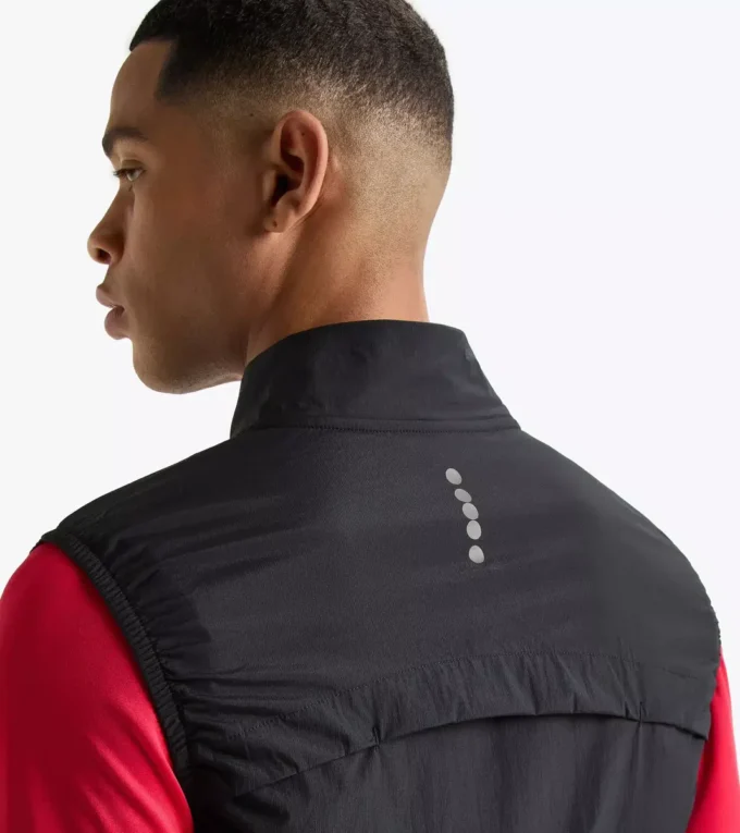 Chaleco plegable Chaleco de running plegable y resistente al viento Chaleco plegable Chaleco de running plegable y resistente al viento