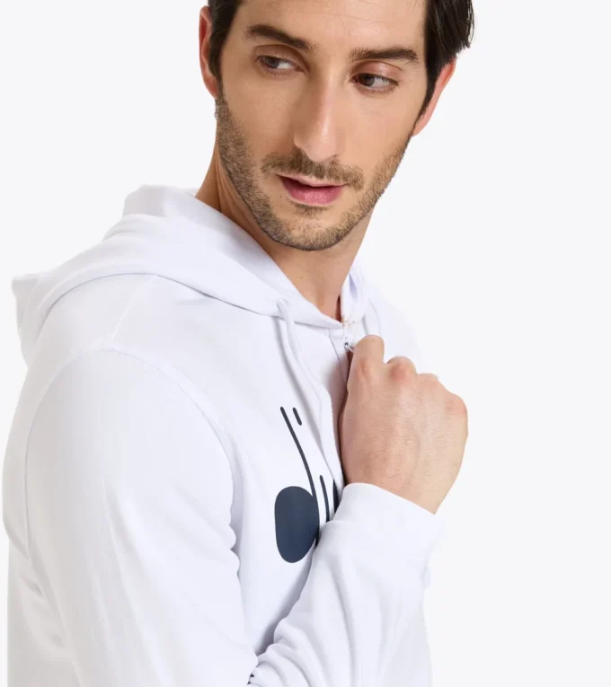 Hd Fz Sweat Sudadera con capucha y cremallera completa Diadora Club Tennis
