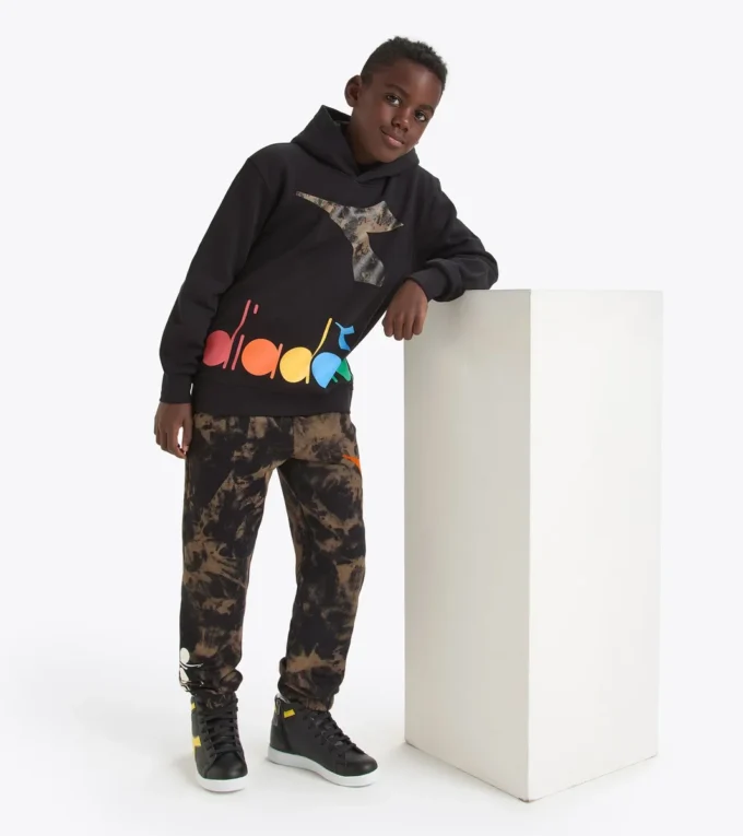 Jb. Hoodie Fregio Sudadera con capucha con detalles descoloridos – Niño Jb. Hoodie Fregio Sudadera con capucha con detalles descoloridos – Niño