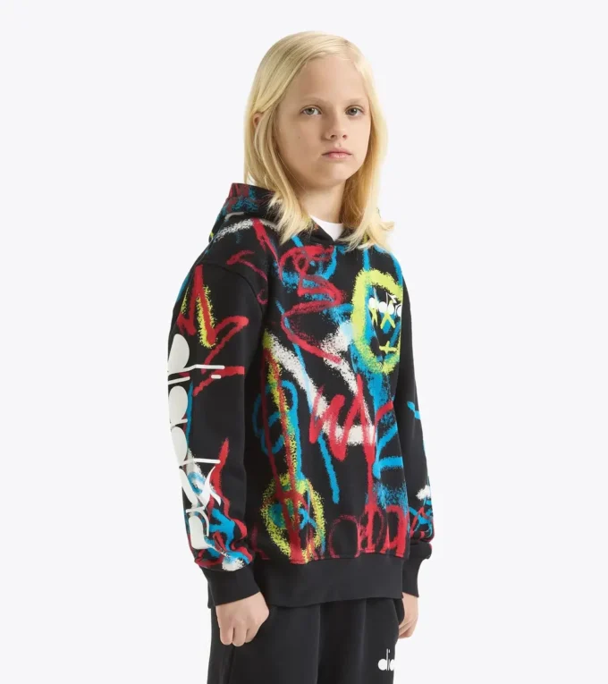 Jb. Hoodie Graffiti Sudadera con capucha – Estampado inspirado en el graffiti – Niño Jb. Hoodie Graffiti Sudadera con capucha – Estampado inspirado en el graffiti – Niño