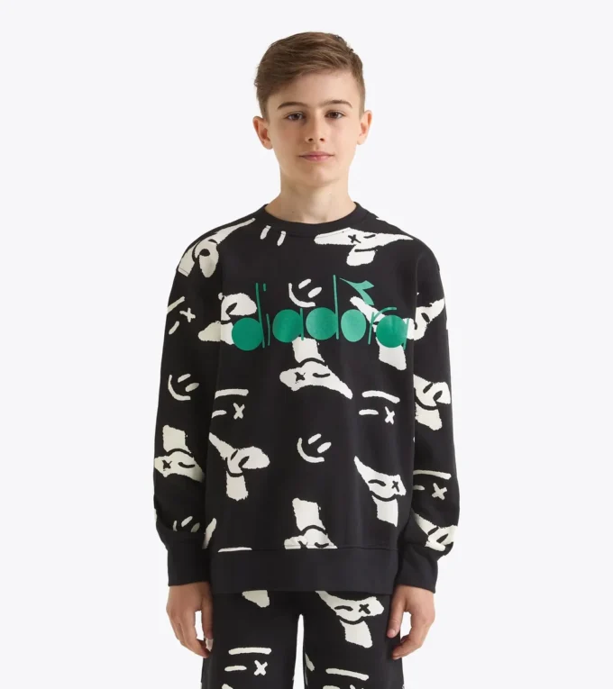 Jb. Sudadera Sudadera con cuello redondo y logo Smile – Niño