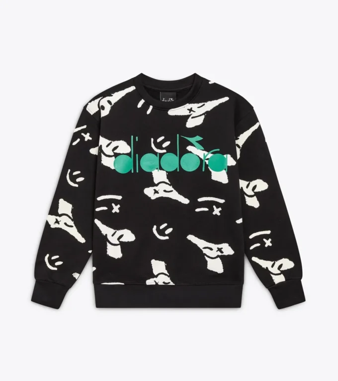 Jb. Sudadera Sudadera con cuello redondo y logo Smile – Niño