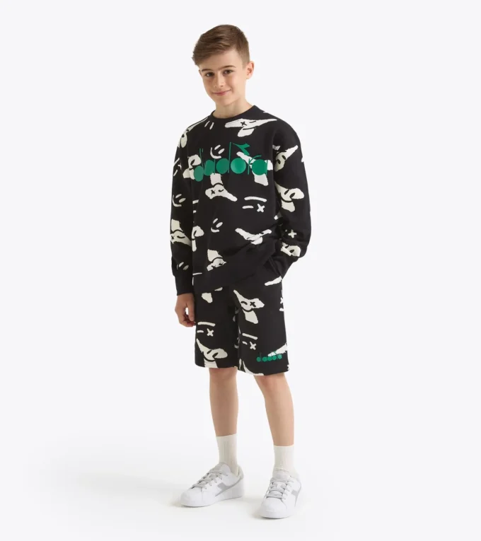 Jb. Sudadera Sudadera con cuello redondo y logo Smile – Niño