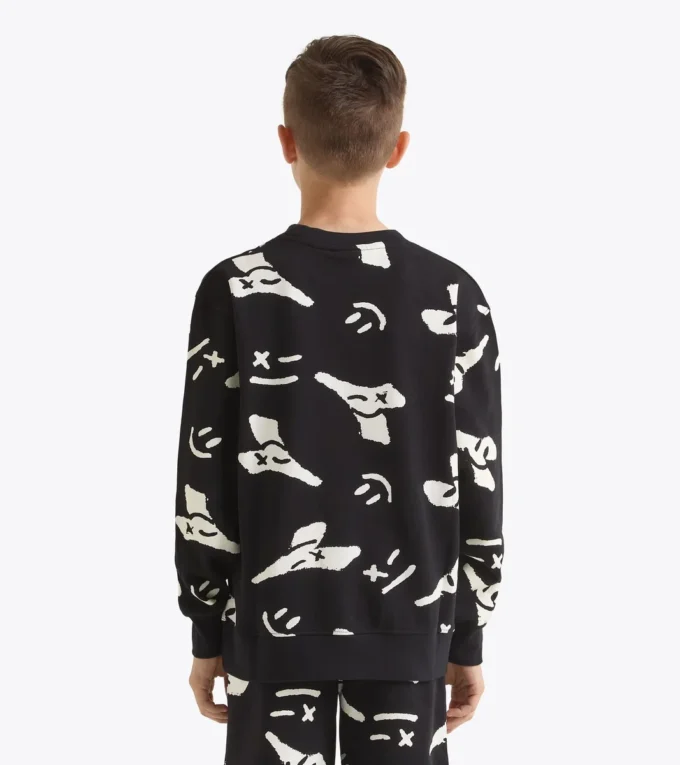 Jb. Sudadera Sudadera con cuello redondo y logo Smile – Niño