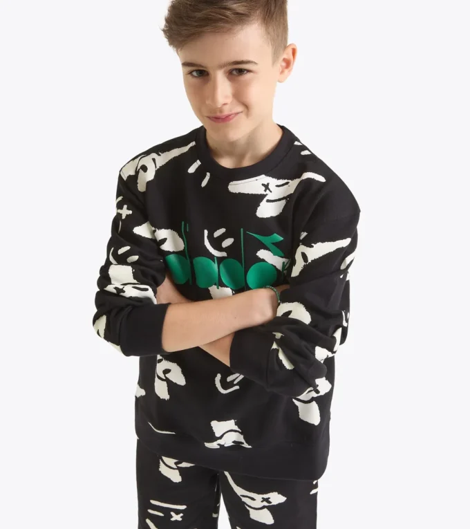 Jb. Sudadera Sudadera con cuello redondo y logo Smile – Niño