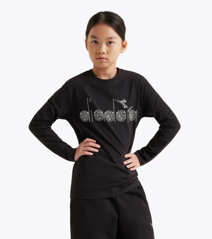 Jg. Camiseta Ls Rhinestone Camiseta de manga larga – Niñas