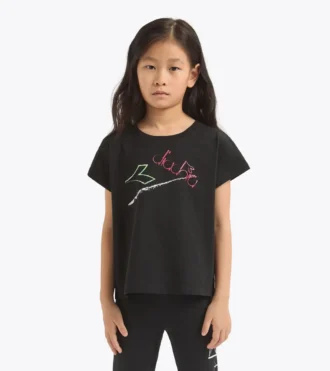 Jg. Camiseta Ss Graffiti Camiseta de algodón – Niñas