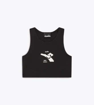 Jg. Crop Top Smile Logo Camiseta corta con logotipo – Niña