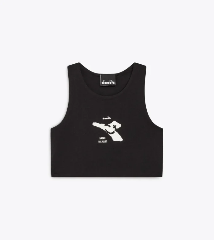 Jg. Crop Top Smile Logo Camiseta corta con logotipo – Niña