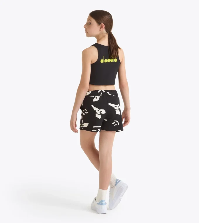 Jg. Crop Top Smile Logo Camiseta corta con logotipo – Niña