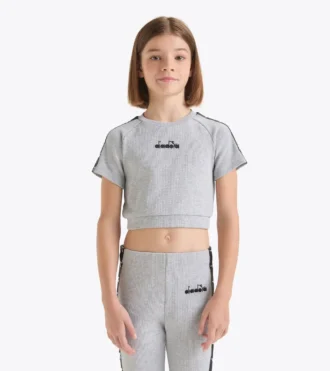 Jg. Crop Top Tape Top corto de canalé – Niña