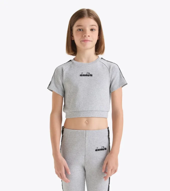 Jg. Crop Top Tape Top corto de canalé – Niña