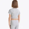Jg. Crop Top Tape Top corto de canalé – Niña