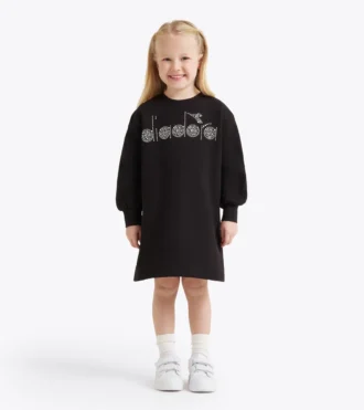 Jg. Dress Rhinestone Td Vestido con forro polar – Niñas