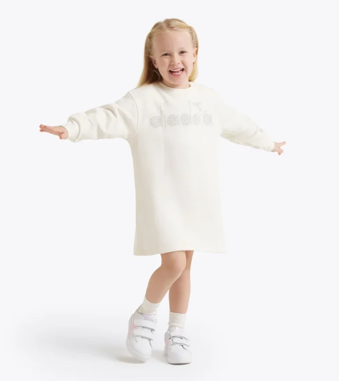 Jg. Dress Rhinestone Td Vestido con forro polar – Niñas Jg. Dress Rhinestone Td Vestido con forro polar – Niñas