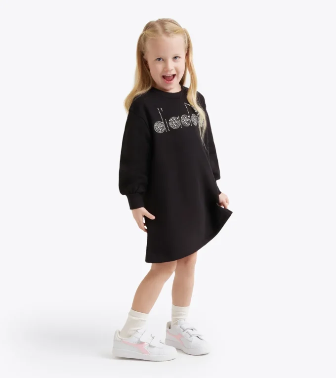 Jg. Dress Rhinestone Td Vestido con forro polar – Niñas Jg. Dress Rhinestone Td Vestido con forro polar – Niñas
