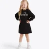 Jg. Dress Rhinestone Td Vestido con forro polar – Niñas Jg. Dress Rhinestone Td Vestido con forro polar – Niñas