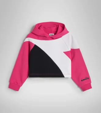 Jg.Hoodie Crop Power Logo Sudadera deportiva de algodón – Niñas