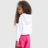 Jg.Hoodie Crop Power Logo Sudadera deportiva de algodón – Niñas Jg.Hoodie Crop Power Logo Sudadera deportiva de algodón – Niñas