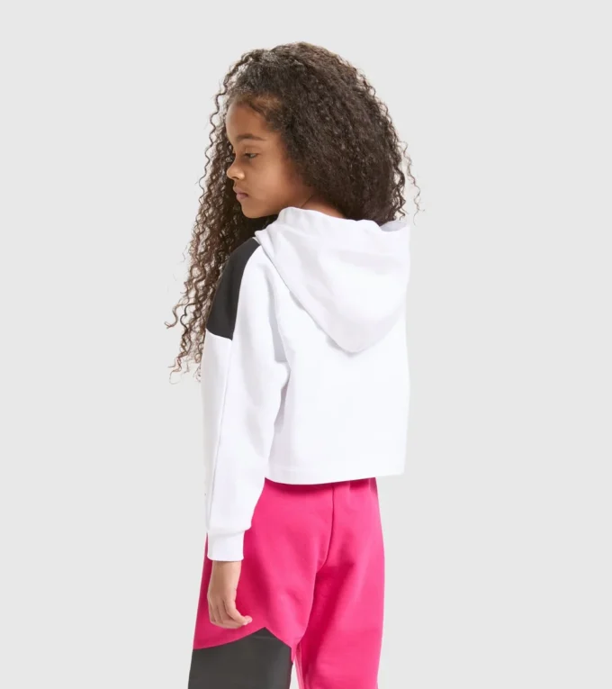 Jg.Hoodie Crop Power Logo Sudadera deportiva de algodón – Niñas Jg.Hoodie Crop Power Logo Sudadera deportiva de algodón – Niñas