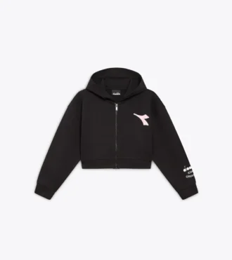 Jg. Hoodie Fz Pink Smile Sudadera con capucha y detalles descoloridos – Niña