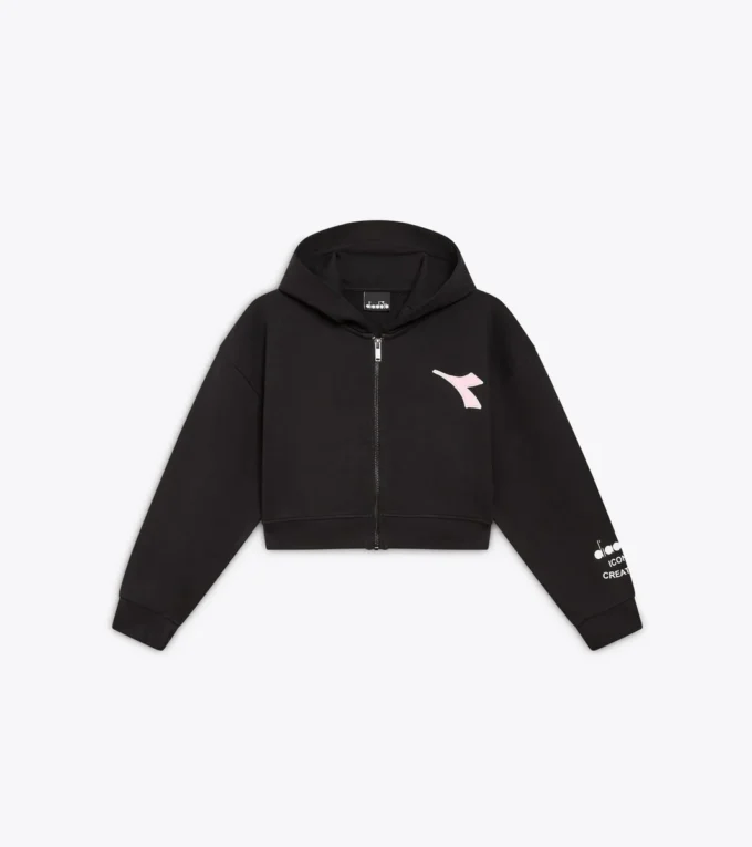 Jg. Hoodie Fz Pink Smile Sudadera con capucha y detalles descoloridos – Niña Jg. Hoodie Fz Pink Smile Sudadera con capucha y detalles descoloridos – Niña