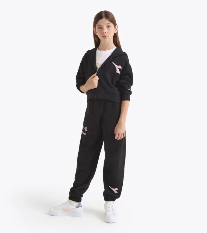 Jg. Hoodie Fz Pink Smile Sudadera con capucha y detalles descoloridos – Niña Jg. Hoodie Fz Pink Smile Sudadera con capucha y detalles descoloridos – Niña