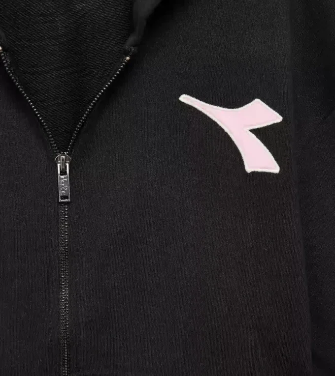 Jg. Hoodie Fz Pink Smile Sudadera con capucha y detalles descoloridos – Niña Jg. Hoodie Fz Pink Smile Sudadera con capucha y detalles descoloridos – Niña