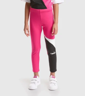Jg.Leggings Power Logo Leggings deportivos de felpa de algodón elástico – Niñas