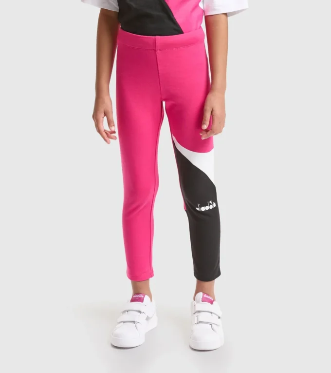 Jg.Leggings Power Logo Leggings deportivos de felpa de algodón elástico – Niñas Jg.Leggings Power Logo Leggings deportivos de felpa de algodón elástico – Niñas
