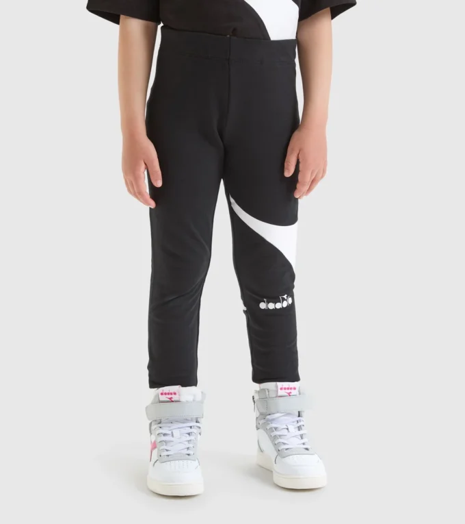 Jg.Leggings Power Logo Leggings deportivos de felpa de algodón elástico – Niñas Jg.Leggings Power Logo Leggings deportivos de felpa de algodón elástico – Niñas