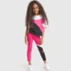 Jg.Leggings Power Logo Leggings deportivos de felpa de algodón elástico – Niñas Jg.Leggings Power Logo Leggings deportivos de felpa de algodón elástico – Niñas