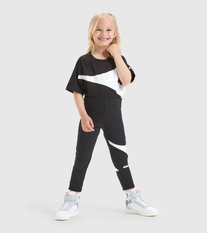Jg.Leggings Power Logo Leggings deportivos de felpa de algodón elástico – Niñas Jg.Leggings Power Logo Leggings deportivos de felpa de algodón elástico – Niñas