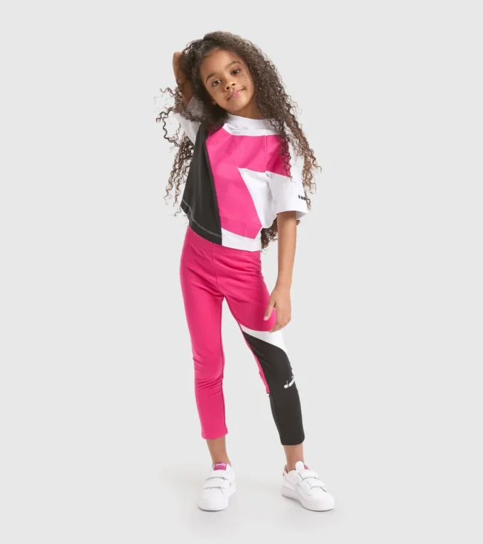 Jg.Leggings Power Logo Leggings deportivos de felpa de algodón elástico – Niñas Jg.Leggings Power Logo Leggings deportivos de felpa de algodón elástico – Niñas