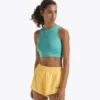 L. Crop Top Run Camiseta ajustada para correr
