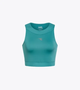 L. Crop Top Run Camiseta ajustada para correr