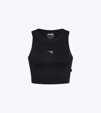 L. Crop Top Run Camiseta ajustada para correr