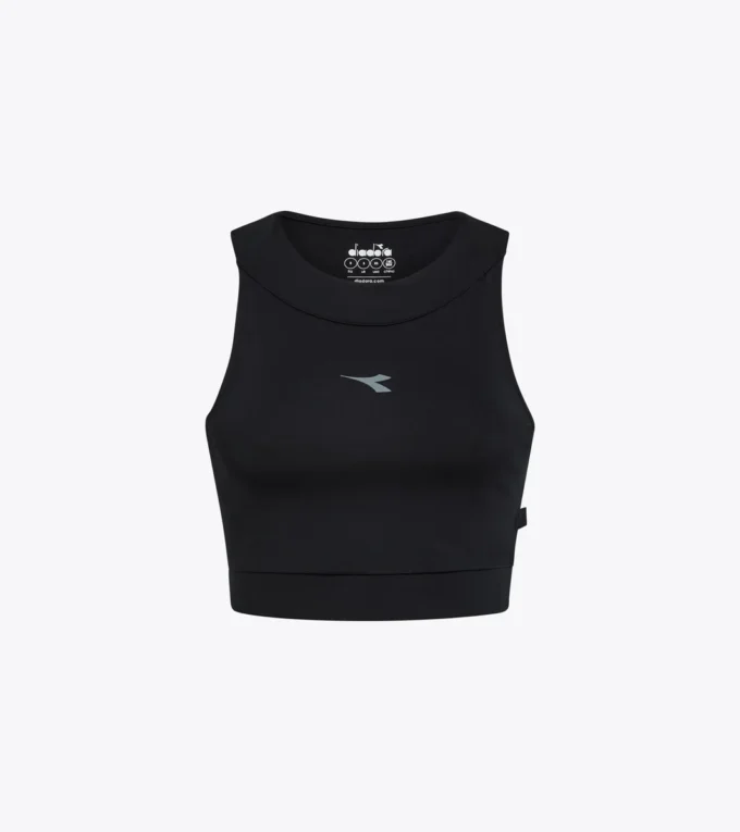 L. Crop Top Run Camiseta ajustada para correr