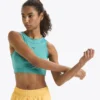 L. Crop Top Run Camiseta ajustada para correr