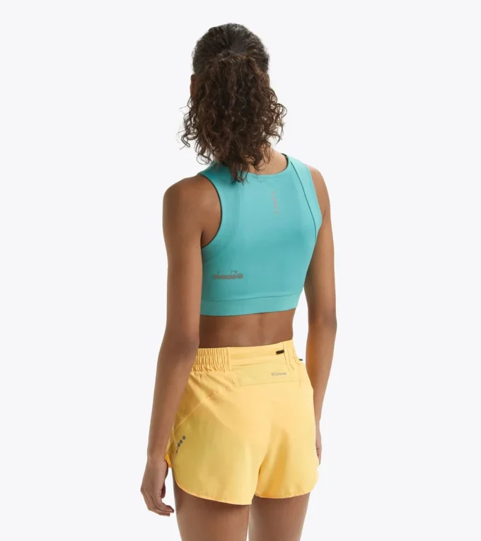 L. Crop Top Run Camiseta ajustada para correr