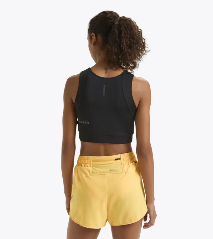 L. Crop Top Run Camiseta ajustada para correr