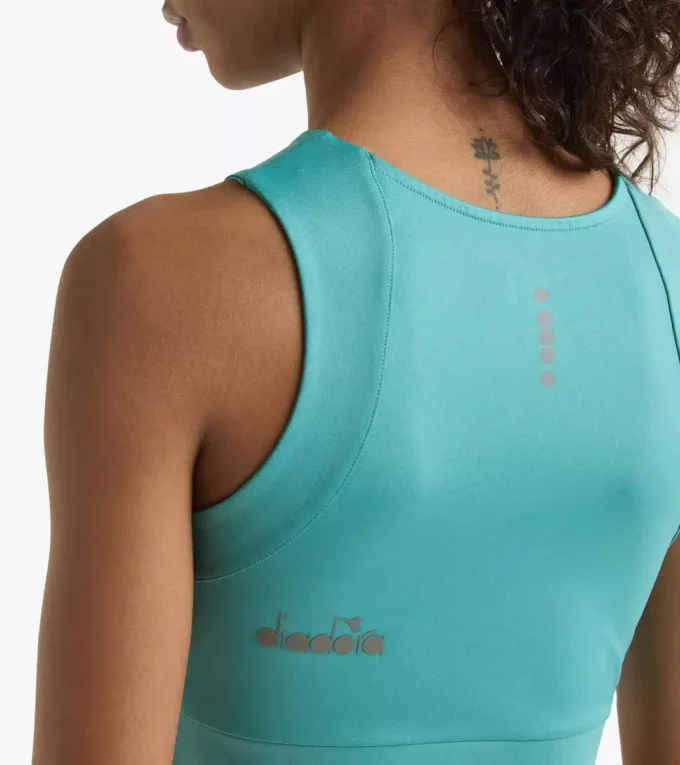 L. Crop Top Run Camiseta ajustada para correr